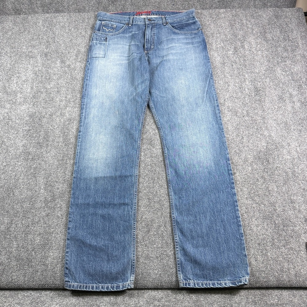 Kimes Ranch James Bootcut Jeans Mens 36x34 NWT Straight Fit Mid Wash Denim
